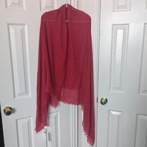 NWT Light red shawl/scarf